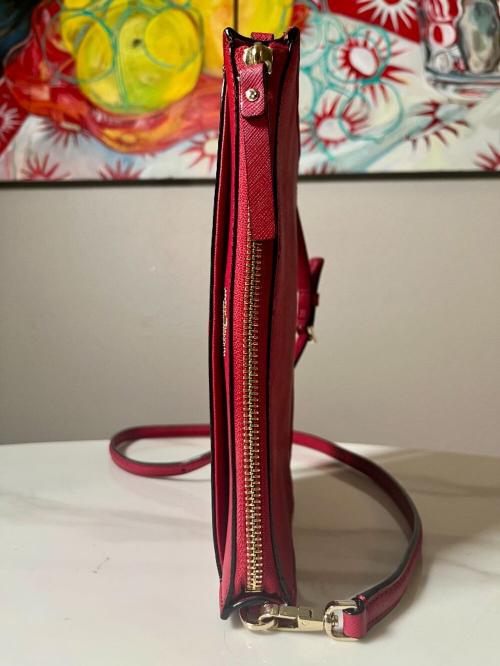 Kate Spade Saffiano Leather Crossbody Vintage COA + Dust Bag NWOT - Picture 7 of 16